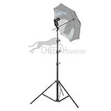 CheetahStand C8 - 3 Section Aluminum Light Stand, 29 to 96 Height - Supports up to 6 lbs., Black