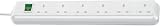 Brennenstuhl Energy Saving 1.5m 6 Gang Mains Plug Socket - White