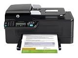 HP Officejet 4500 All-in-One - Multifunction ( fax / copier / printer / scanner ) - color - ink-jet - copying (up to): 28 ppm (mono) / 22 ppm (color) - printing (up to): 28 ppm (mono) / 22 ppm (color) - 100 sheets - 33.6 Kbps - USB, 10/100 Base-TX - OFFIC
