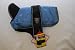 Animate Reflective Belly Cover Dog Coat Blue/Black 14 Ins