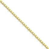 14K 2.75mm Lite Box Chain Necklace - 16 Inch