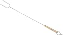 Old Mountain Chrome 41 Inch Hot Dog Fork with Wooden Handle