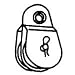 National Mfg. N199810 Fixed Eye Double Steel Pulley