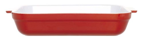 Emile Henry 14-by-11-Inch Lasagna Baker, Cerise