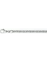 3mm White Gold Bizantina (Byzantine) Chain 18"