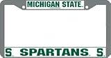 Michigan State Spartans Chrome License Plate Frame