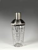 Franmara Recipe Cocktail Shaker, Stainless Steel/Glass