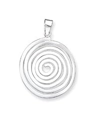 Sterling Silver Fancy Round Pendant