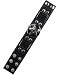 Outer Rebel Fashion Wristband Bracelets- Black with Black Pentagram on Round Metal Plate