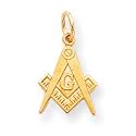 14k Masonic Charm