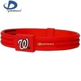 Phiten Titanium Washington "Nationals" Mlb Team Bracelet - 7.5"