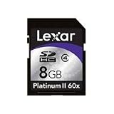 Lexar 8 GB Platinum II 60x Secure Digital High Capacity Card, LSD8GBBSBNA060