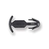 Push Lock Fastener, 9MM, Plastic, 24 Pack