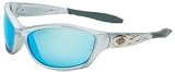 Harley-Davidson Safety Eyewear HD1000 Hd1000 Series Safety Eyewear Sil Frame Blue Mirr (1 EA)