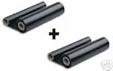 2-Roll compatible Brother IntelliFAX/Intelli-FAX 575 black thermal transfer print ink ribbon cartridge (PC-502RF/PC-502/PC502RF/PC502 film paper) to refill brother PC-501/PC501 fax officepage machine