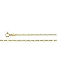 Solid Figaro Chain 14K Gold Yellow Ch8 20 Inch