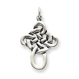 Sterling Silver Celtic Cross Pendant - JewelryWeb