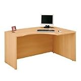 Bush Industries Bush Right L Bow Desk Lt Oak Ea - Model 202984