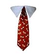 Pet Tie - Bones & Bows Christmas Dog Tie - Made in the USA - Medium