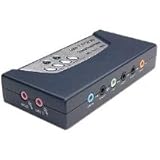 Sabrent USB-SND8 8-Channel 3D USB 2.0 External 7.1 Surround Sound Box with Digital Output