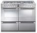 Sterling 100cm Dual Fuel Range Cookerc/w 7 Burner Gas Hob *Needs A 60mm Gap At The Sides To Allow The Door To Open* Black (STERLING1000DF_BK)