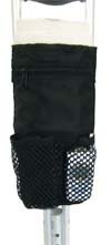 Drive Medical Deluxe Universal Cane / Crutch Nylon Pouch, Black, 10
