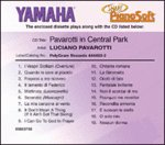 Pavarotti in Central Park - Luciano Pavarotti Smart Pianosoft 3.5 Disk