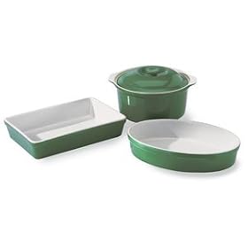 Mayfair and Jackson 4-pc. Stoneware Casserole Set - Green by Mayfair and Jackson