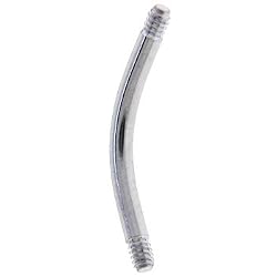 14 Gauge 316L Stainless STEEL Curved Barbell 1/2"