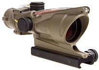 ACOG TA31-D-100324 Dual Illum Red Chevron .223 with RMR and TA51 Mount, 4X 32mm, Flat Dark Earth