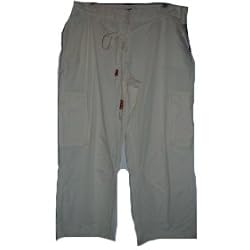 Women's INC International Concepts Pants Capri Cropped Cargo Size 14 w/ Belt