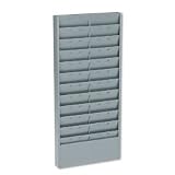 Buddy Products 801-1 Adjustable 11- Or 22-Pocket Time Card Rack, Textured Steel, Gray