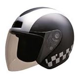 HCI Helmets - Open Face Motorcycle Helmets Scooter Helmet 20MattChecker