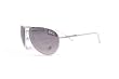 Dg Eyewear Silver White Smoke Aviator Sunglasses Dg51502