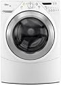 Whirlpool Duet Steam : WFW9500TW 27in Front-Load Steam Washer - White with Brushed Chrome Accents