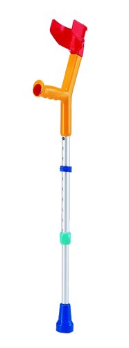 FUN KIDS Cuff Crutches for Children YELLOW Colorful Ergonomic Handle