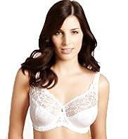 Jacquard Lace Underwired DD+ Bra