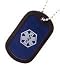 Kids Medical Alert Dog Tag Necklace Peanut Allergy - Blue