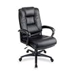 Exec. High-Back Chair,26-1/2"x31-1/2"x46-1/4",Leather,Black