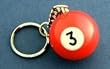 Three Ball Keychain Billiards Billiard Pool 3