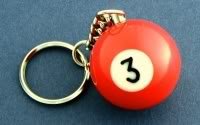 Three Ball Keychain Billiards Billiard Pool 3