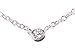 Diamond Bezel Set Pendant, 14k White Gold, 18" Chain (T.w 0.08)