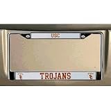 USC Trojans Chrome License Plate Frame - Set of 2