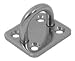 Edelstahl Deckenhaken / Augplatte - D8 x 50 x 40mm V2A, rostfrei