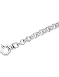 10.5 mm Solid Double Cable Bracelet Sterling Silver 8 Inch Ch278