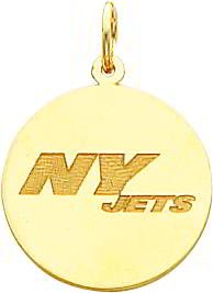 14K Gold NFL New York Jets Charm
