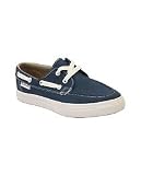 Converse - Converse The Sea Star Boat Shoe in White & Navy,Shoes for Women