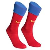 Barcelona Home Socks 2008/09 - Red/Blue - L 7.5-12 UK Foot