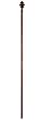 Rusty Bronze Oak Leaves Estate Flag Pole