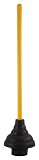 LDR 512 3410 Power Deluxe High Force Cup Ribbed Toilet Plunger, Black